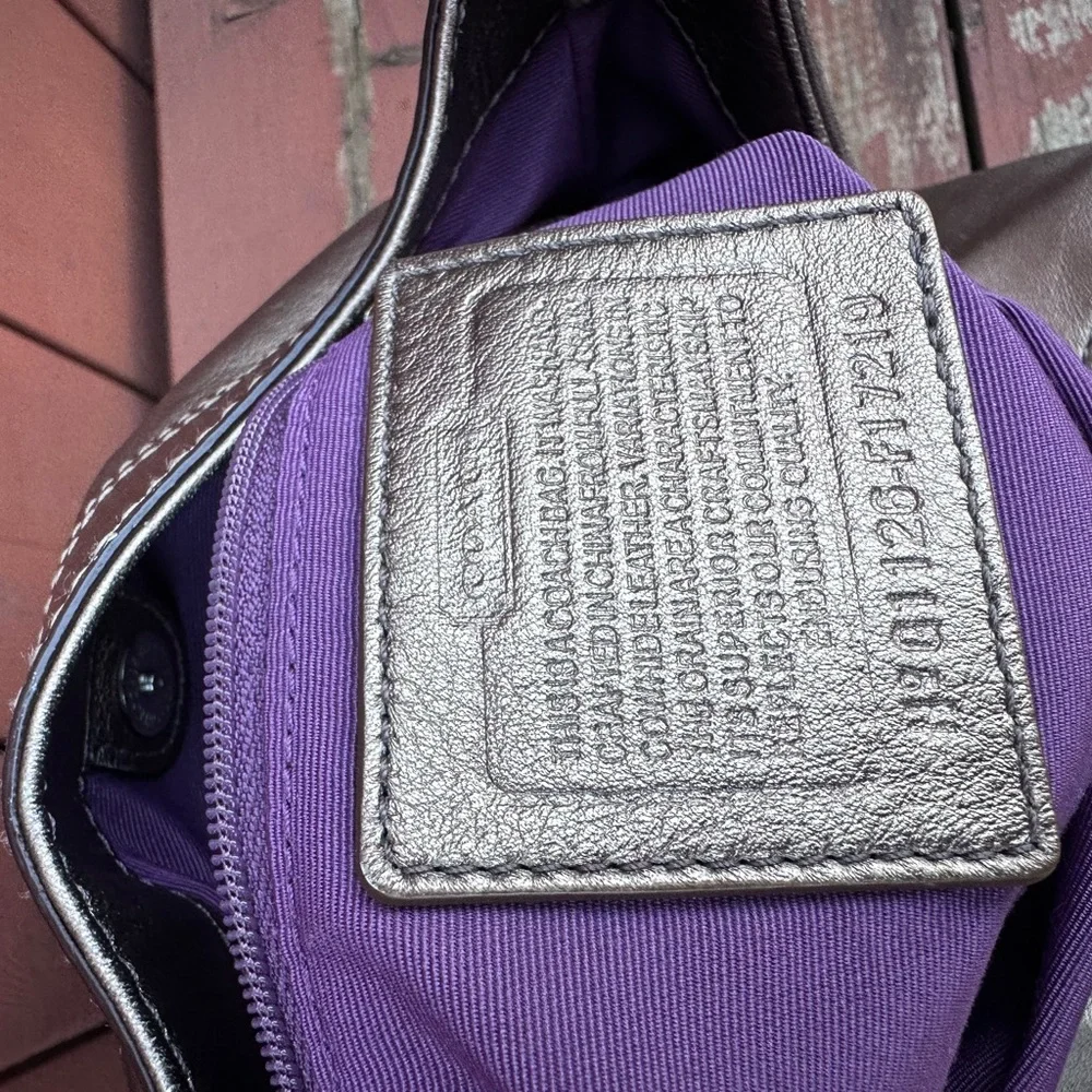 Coach SoHo Lynn Hobo Shoulder Bag Metallic Bronze - Picture 11 of 16